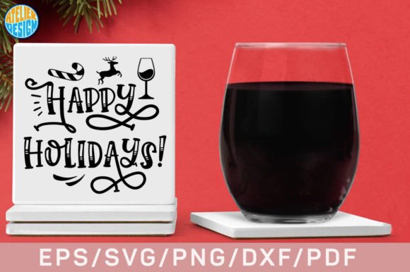 Review: Happy Holidays SVG Coaster for Embroidery