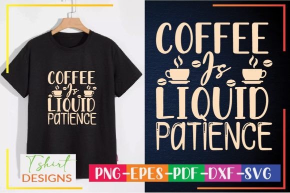 Reviewing Coffee is Liquid Patience SVG for Embroidery