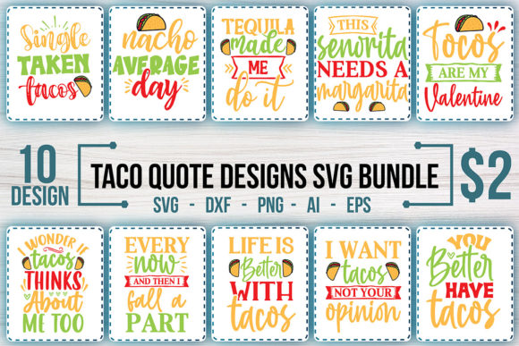 Reviewing Taco Quote Designs SVG Bundle for Embroidery