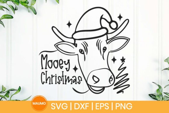 Reviewing the Mooey Christmas Funny Cow SVG for Embroidery